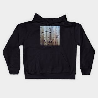 Dark wood design Kids Hoodie